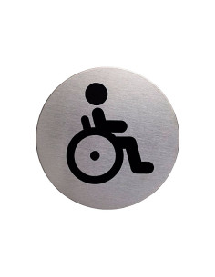 PICTOGRAMA DURABLE REDONDO MINUSVÁLIDOS