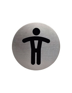 PICTOGRAMA DURABLE REDONDO WC CABALLEROS