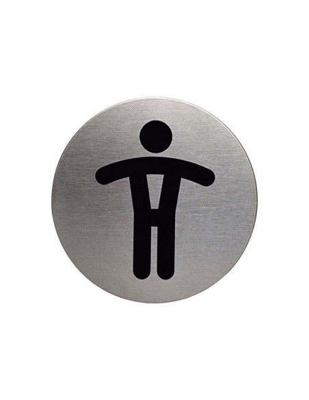 PICTOGRAMA DURABLE REDONDO WC CABALLEROS