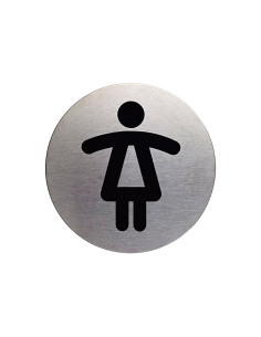 PICTOGRAMA DURABLE REDONDO WC SEÑORAS