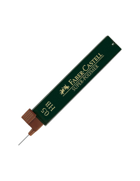 ESTUCHE 12 MINAS FABER CASTELL SUPER-POLYMER 05mm HB