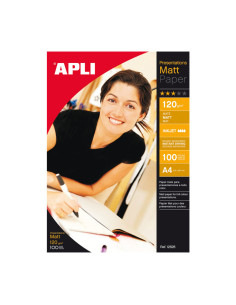 PAQUETE 100h PAPEL APLI MATT QUALITY 120gr