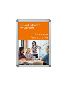 VITRINA PORTAPOSTER NOBO CLIPDOWN 458x335x17cm 2