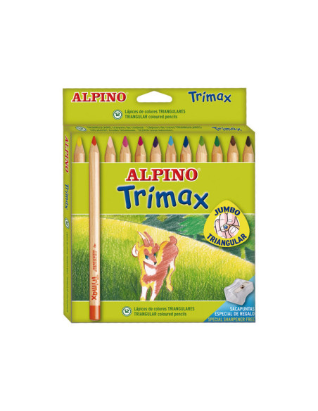 CAJA 12 LÁPICES ALPINO TRIMAX