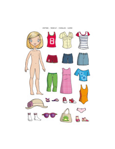 BLÍSTER 2h GOMETS APLI TEMÁTICOS VESTIR NIÑA