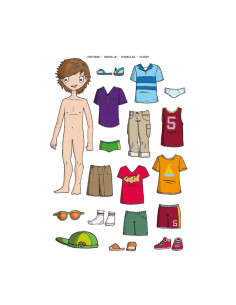 BLÍSTER 2h GOMETS APLI TEMÁTICOS VESTIR NIÑO