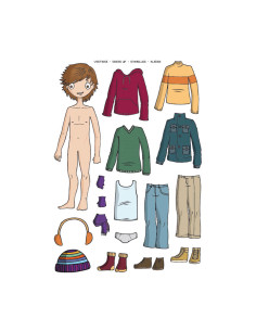 BLÍSTER 2h GOMETS APLI TEMÁTICOS VESTIR NIÑO 2