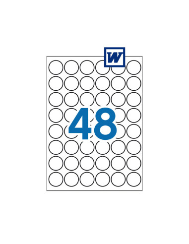 PACK 2510h ETIQUETAS APLI Ø30mm