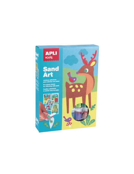 KIT APLI KIDS SAND ART COLOREA CON ARENA