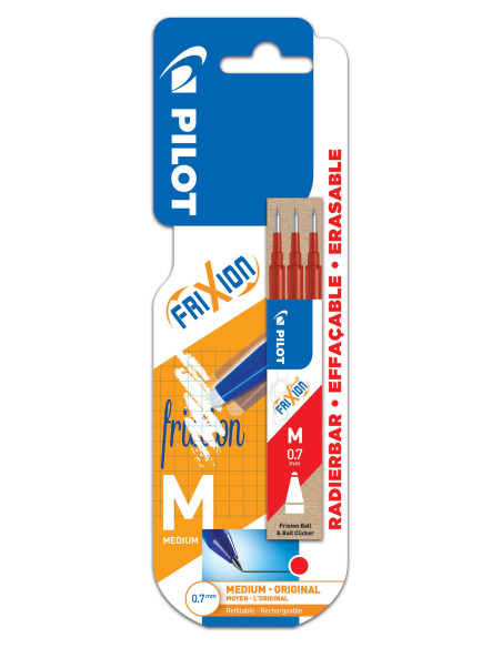 PACK 3 RECAMBIOS PILOT FRIXION CLICKER