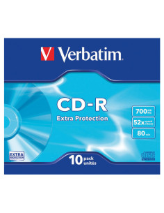 PACK 10 CD-R VERBATIM 52X 700MB EXTRA PROTECTION 2
