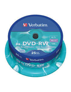 BOBINA 25 DVD-RW VERBATIM 4X 47GB ADVANCED