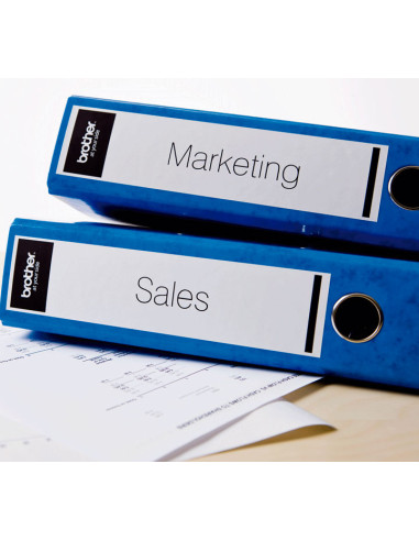 BROTHER CINTA CONTINUA DE PAPEL TÉRMICO ADHESIVO - BLANCO - 62MMX3048M