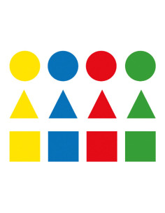 BLÍSTER 12h GOMETS APLI FIGURAS GEOMÉTRICAS PEQUEÑOS 2