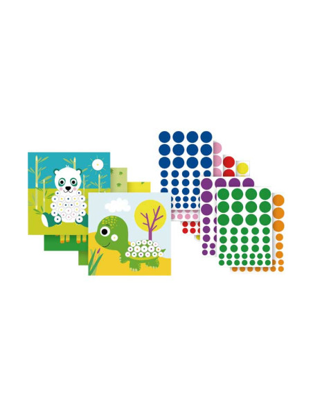 CAJA METÁLICA APLI KIDS STICKERS GAME ANIMALES