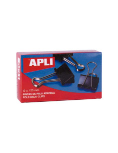 CAJA 12 PINZAS DE PALA APLI ABATIBLE 25mm