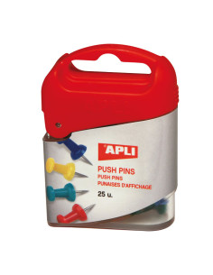 CAJA 25 AGUJAS APLI PUSH PINS