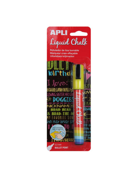 ROTULADOR APLI LIQUID CHALK PUNTA CÓNICA
