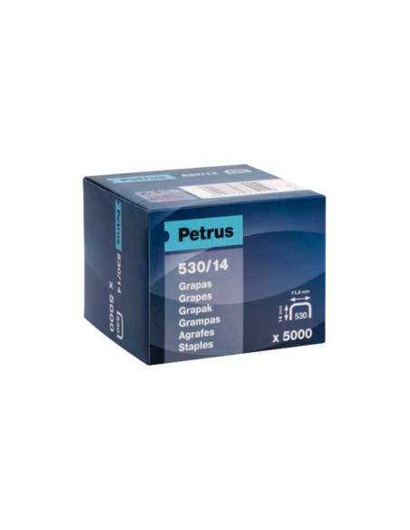CAJA 5000 GRAPAS PETRUS 53014 mm