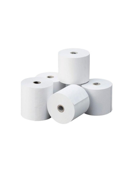 PAQUETE 8 ROLLOS PAPEL TÉRMICO DE SUMADORA 75x60mm