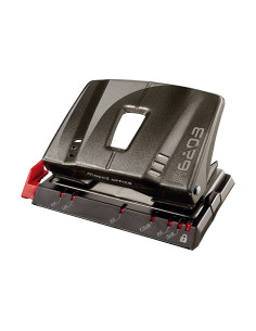 MAPED PERFORADORA ADVANCED METAL 2 AGUJEROS A6203 NEGRO