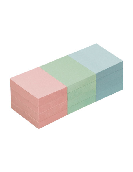 PACK 12 BLOCS DE NOTAS REPOSICIONABLE RE-MOVE PASTEL 40x50 mm