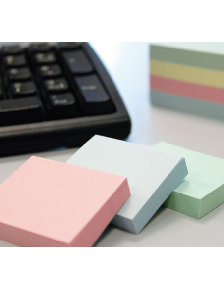 PACK 12 BLOCS DE NOTAS REPOSICIONABLE RE-MOVE PASTEL 40x50 mm