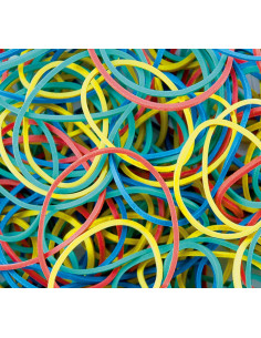 BOLSA GOMAS ELÁSTICAS DE COLORES 100gr