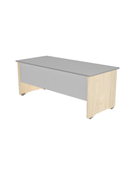 MESA ROCADA SERIE WORK 140x80cm HAYA-GRIS