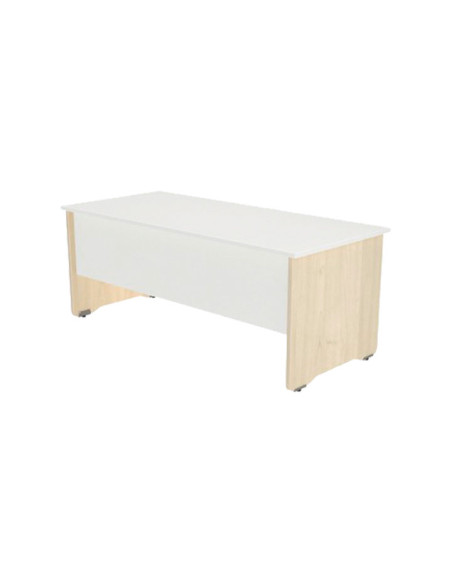 MESA ROCADA SERIE WORK 140x80cm HAYA-BLANCO