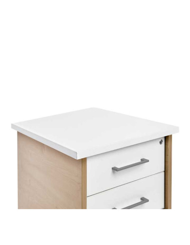 BUCK MÓVIL ROCADA SERIE STORE 2 CAJONES HAYA-BLANCO 60x50x72cm