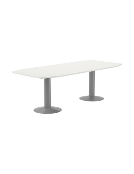 MESA REUNIÓN ROCADA MEETING 220x100cm ESTRUCTURA ALUMINIO BLANCO