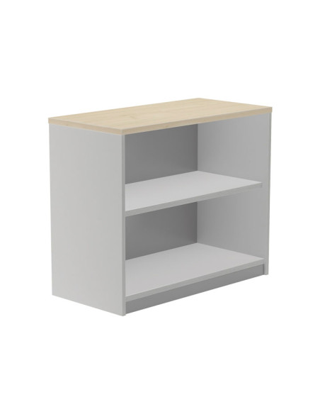 ARMARIO LIBRERÍA ROCADA SERIE STORE  ALUMINIO - HAYA 78x90cm