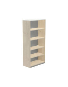 ARMARIO LIBRERÍA ROCADA SERIE STORE  HAYA - BLANCO 195x90cm