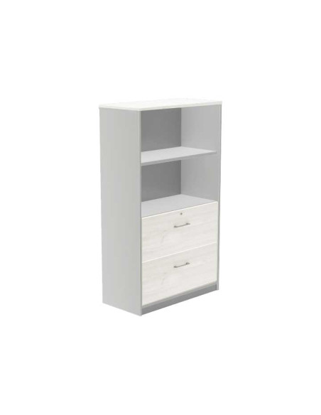 ARMARIO CARPETERO ROCADA SERIE STORE ALUMINIO - BLANCO 156x90cm