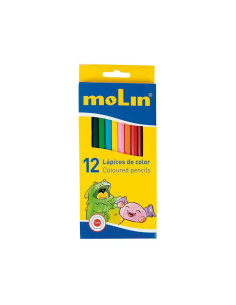 CAJA 12 LÁPICES DE COLORES MOLIN