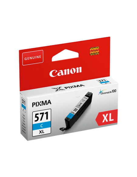 CARTUCHO INKJET CANON CLI-571CXL PIXMA MG5751MG5752MG5753MG6851MG6852MG6853MG7750MG7751MG7752MG7753 CIAN 0332C004