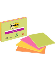 PACK 4 BLOCS NOTAS REPOSICIONABLES POST-IT SUPER STICKY 203x152cm 2
