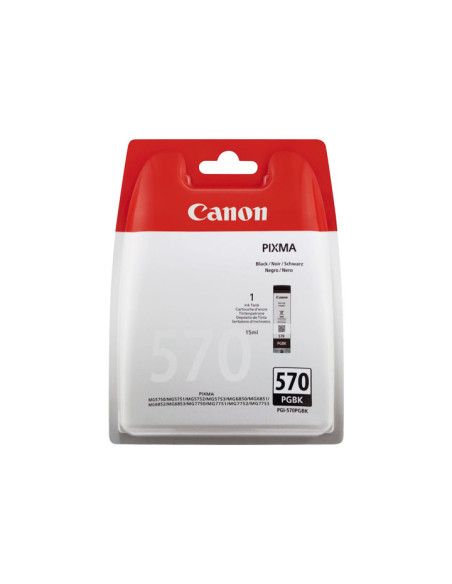 CARTUCHO INKJET CANON PGI-570PGBK MG5750MG5751MG5752MG5753MG6850MG6851MG6852MG6852MG6853MG7750MG7751 NEGRO 300 PÁG 0372C001