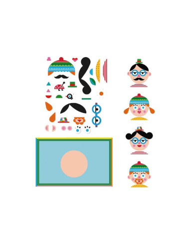 SET MOSAICO APLI KIDS MAGNÉTICO CARAS