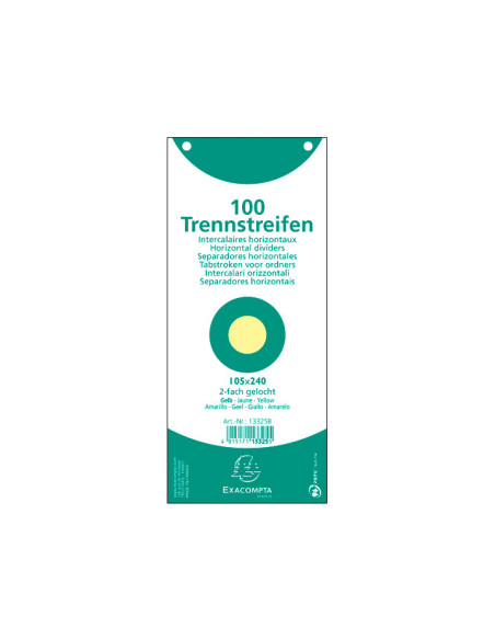 PACK 100 FICHAS EXACOMPTA SEPARADORAS