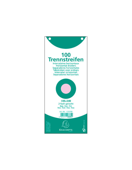 PACK 100 FICHAS EXACOMPTA SEPARADORAS