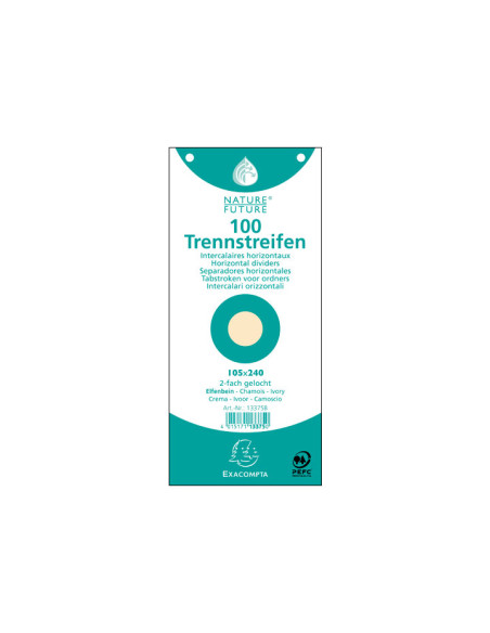 PACK 100 FICHAS EXACOMPTA SEPARADORAS