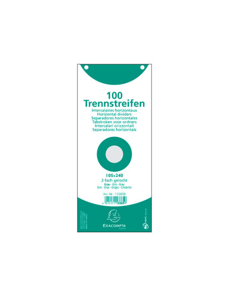 PACK 100 FICHAS EXACOMPTA SEPARADORAS