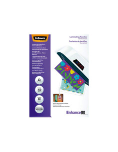 PACK 100 FUNDAS DE PLASTIFICAR FELLOWES ADHESIVAS 80 MICRAS A3
