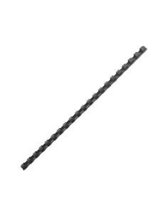 CANUTILLO PLASTICO FELLOWES 21 anillas paso US NEGRO 8 mm CAJA de 100