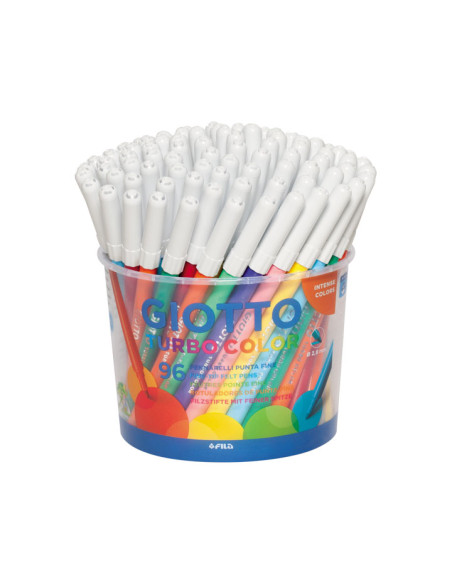 ROTULADOR FIBRA GIOTTO TURBO COLOR BOTE de 96 8x12 col