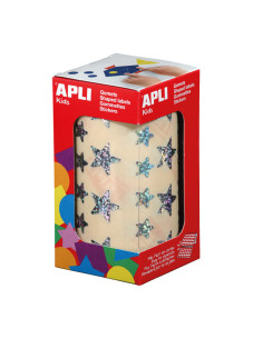 ROLLO GOMETS APLI ESTRELLAS METALIZADAS 2 TAMAÑOS