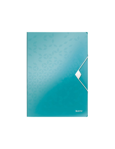 CARPETA de GOMAS y SOLAPAS LEITZ WOW PP A4 TURQUESA