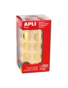 ROLLO GOMETS APLI CIRCULOS 20mm METALIZADOS